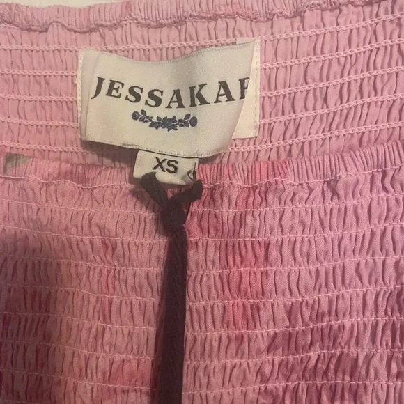 Jessakae Delilah Pink Smocked Dress - Picture 3 of 8